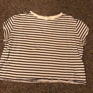Crop stripe top